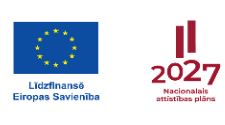 Eiropas Savienības līdzfinansējuma un Nacionālā attīstības plāna 2027 logo